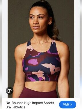 Fabletics No Bounce High Impact Sports Bra